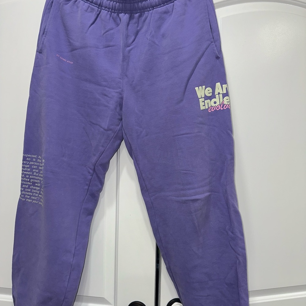 Sami Ryan Purple Jogger Pants